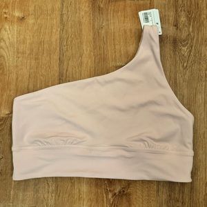 NWT Lululemon Size 12 Align Asymmetrical Bra Light Support, A/B Cup Flush Pink
